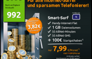 50 Frei-Minuten, 50 Frei-SMS, 1GB im o2-Netz für rechnerisch nur 4 € pro Monat